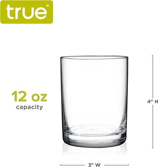 Old Fashioned Whiskey Glasses, Set of 4 by True