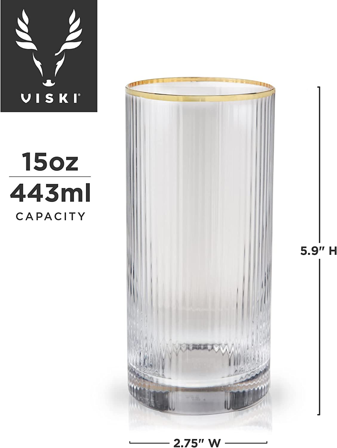 Meridian Highball Glasses by Viski