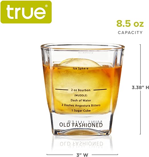 Recipe Rocks Glasses, Set of 4 by True