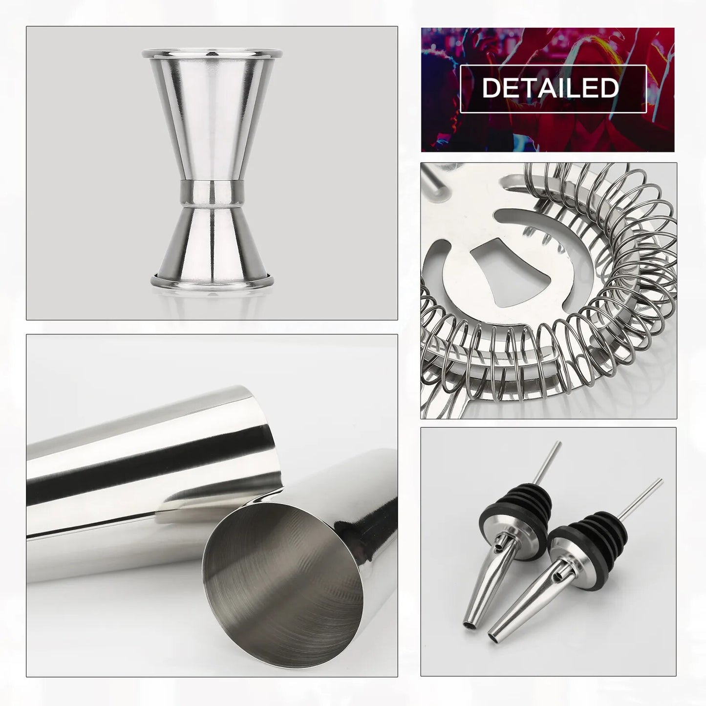 Stylish 13 Piece Set - Crystal Mixing Glass