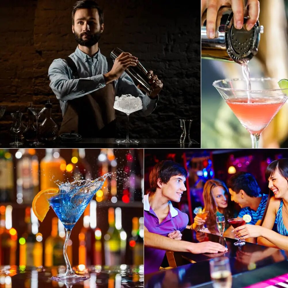 All-in-One 15 Piece Bartender Set - Stainless Steel