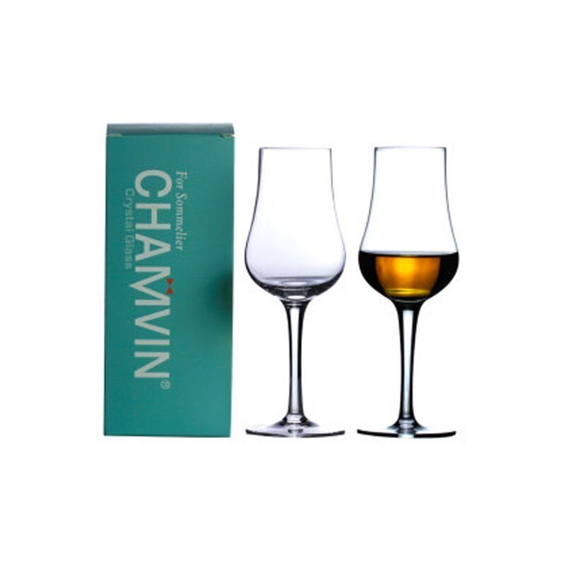 Stylish Chamvin Glass Classic Copita Whiskey Tasting Glass, Set of 1, 2, or 6