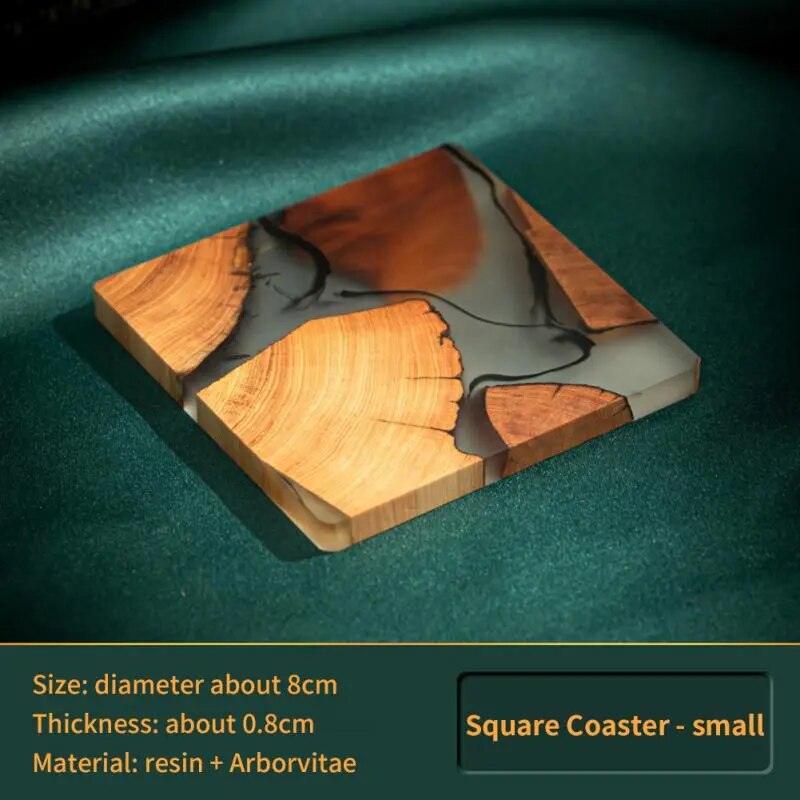 Stylish and Unique 6 Piece Wooden Coaster Set
