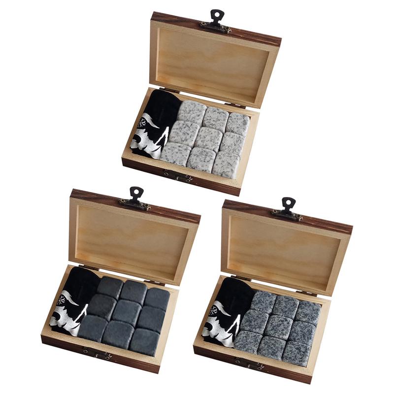 Classy Whiskey Stones Set 9 Pieces