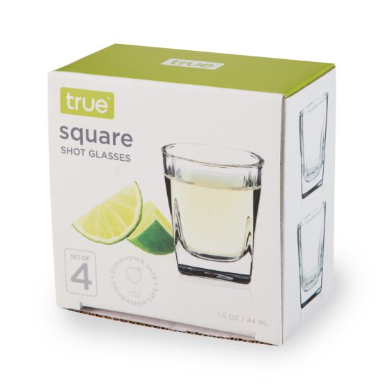 Square Shot Glasses Set of 4 by True