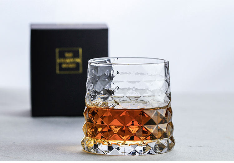 Chamvin Glass Modern Prism Whiskey Glass