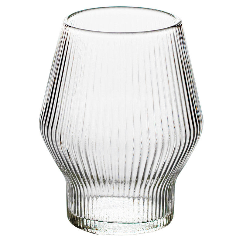 Japanese Style Vertical Pattern Whiskey Glass