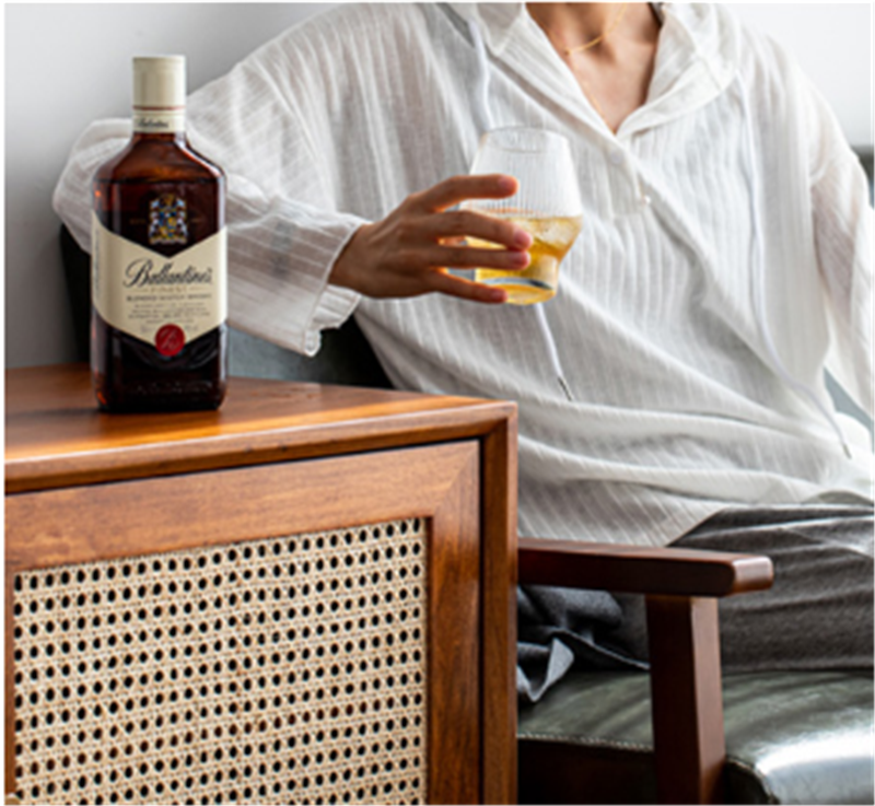 Japanese Style Vertical Pattern Whiskey Glass