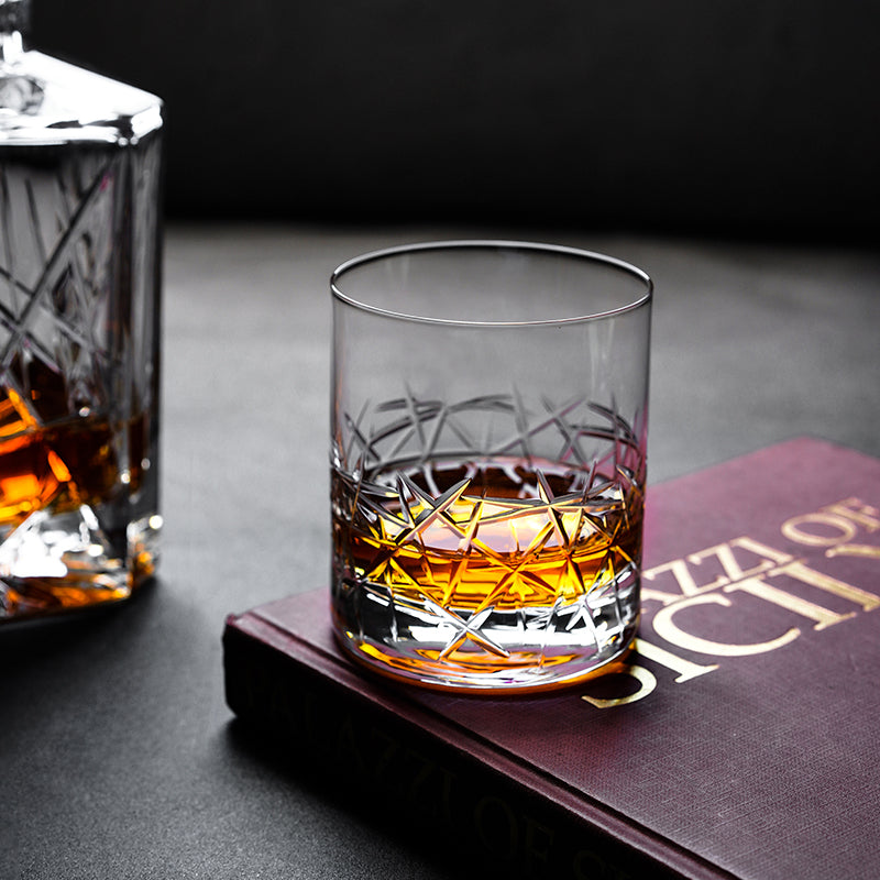 Graffiti Style Tumbler Whiskey Glass