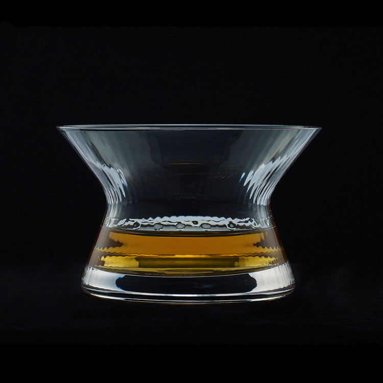 Hanyu Glass NEAT Style Rotating Whiskey Glass