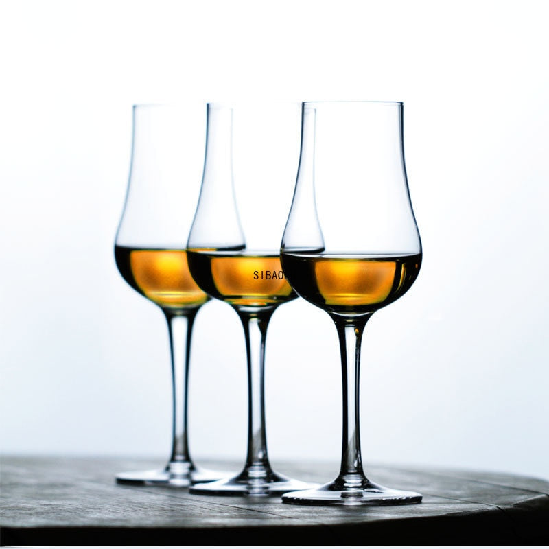 Stylish Chamvin Glass Classic Copita Whiskey Tasting Glass, Set of 1, 2, or 6