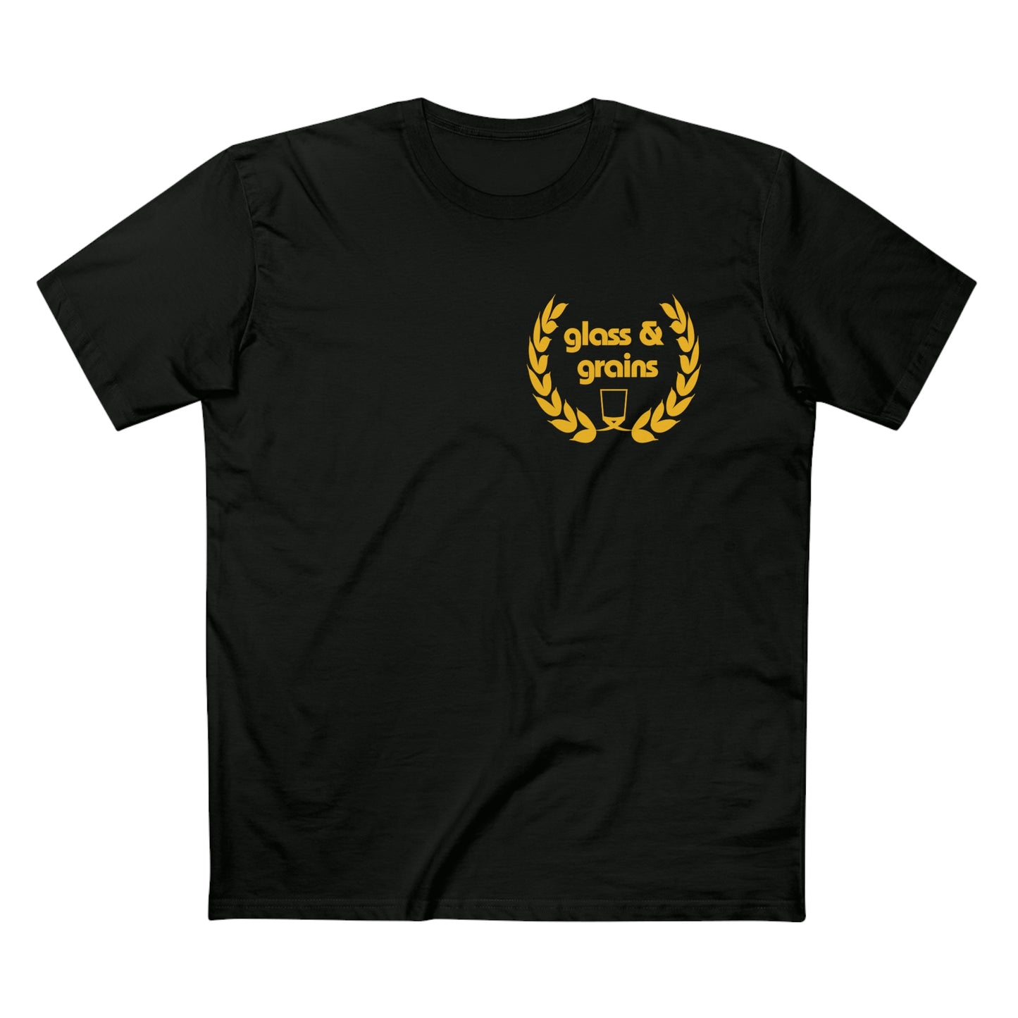 Glass & Grains Crest Men's Tee