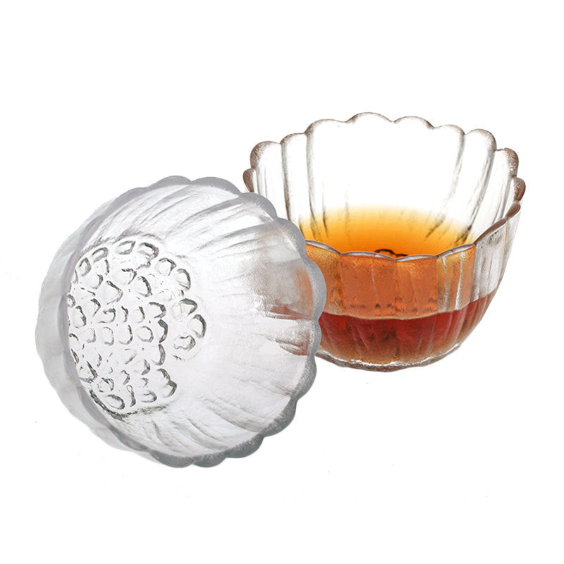 Edo Glass Japanese Style Flower Whiskey Glass