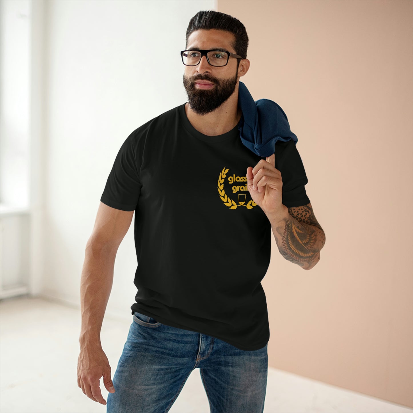 Glass & Grains Crest Men's Tee