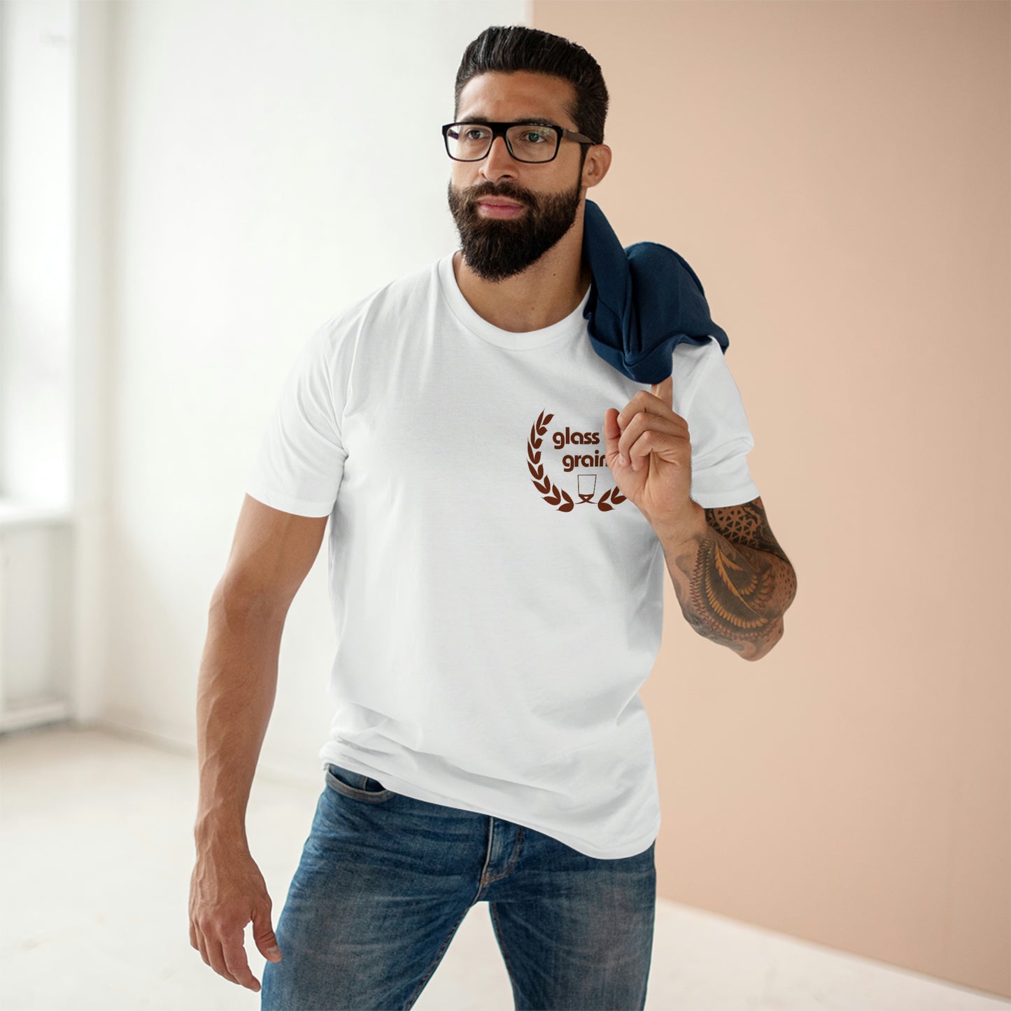 Glass & Grains Crest Men's Tee
