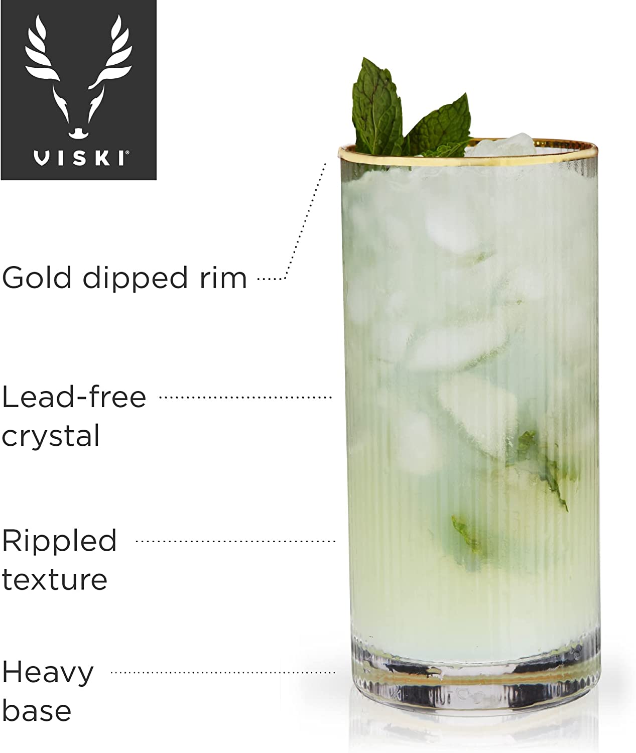 Meridian Highball Glasses by Viski