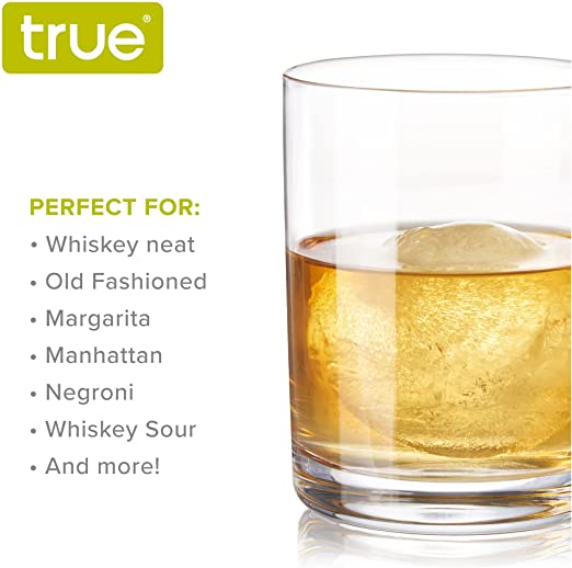 Old Fashioned Whiskey Glasses, Set of 4 by True
