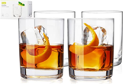 Old Fashioned Whiskey Glasses, Set of 4 by True