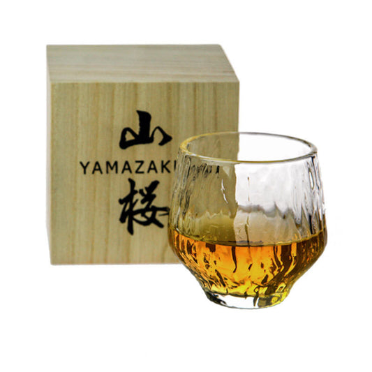 Yamazakura Japanese Vertical Grain Whiskey Glass