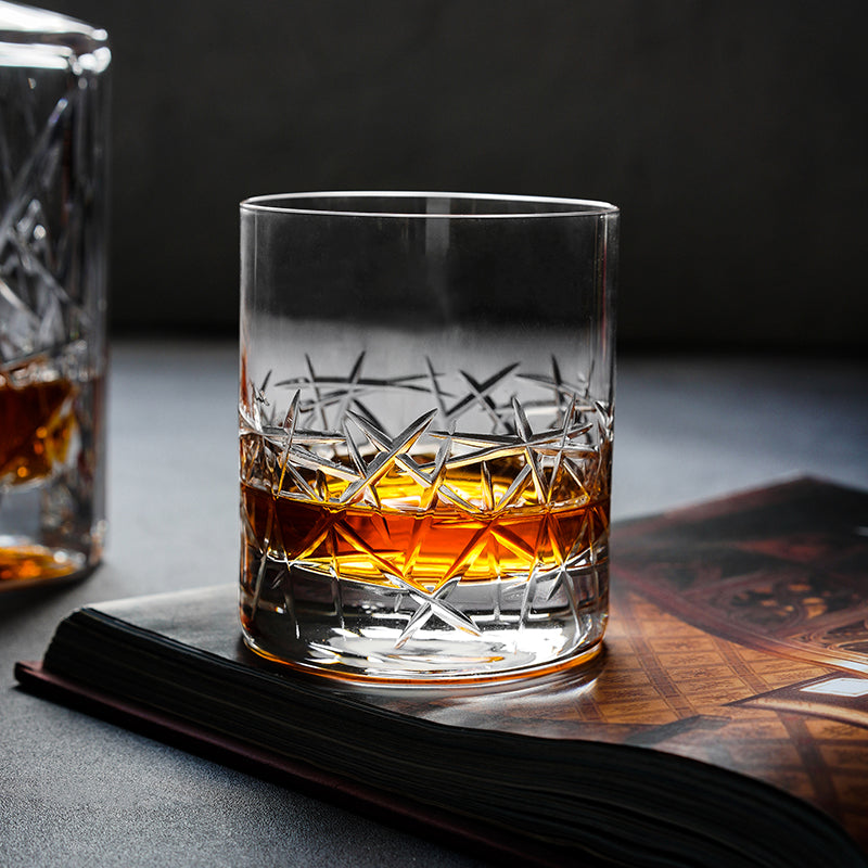 Graffiti Style Tumbler Whiskey Glass