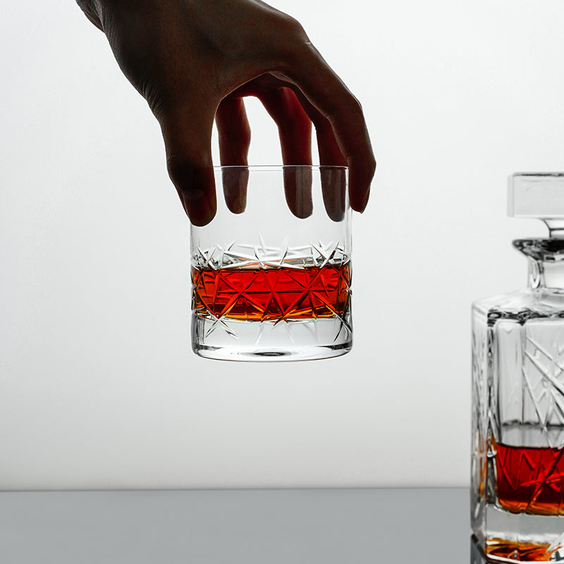 Graffiti Style Tumbler Whiskey Glass