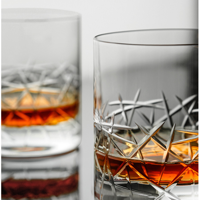 Graffiti Style Tumbler Whiskey Glass