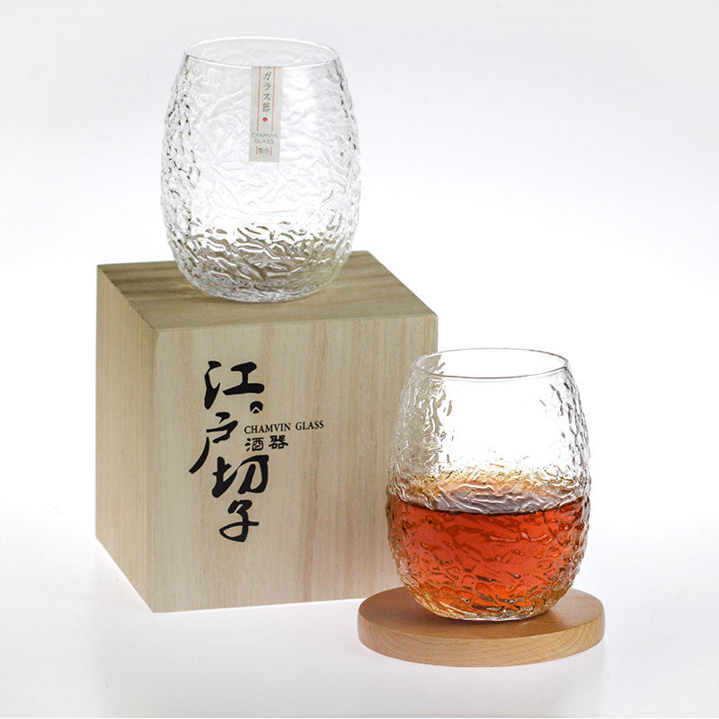 Chamvin Glass Japanese Cocoon Style Whiskey Glass