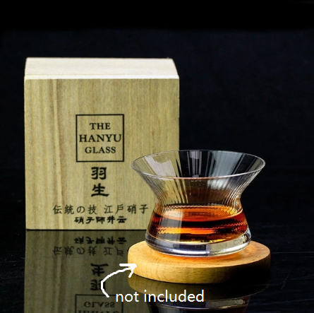 Hanyu Glass NEAT Style Rotating Whiskey Glass