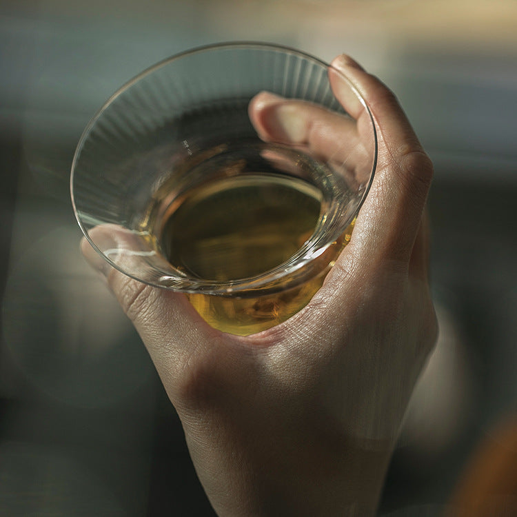 Hanyu Glass NEAT Style Rotating Whiskey Glass