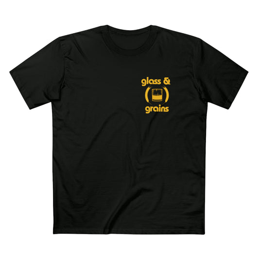 Glass & Grains Alt Crest Men's Tee
