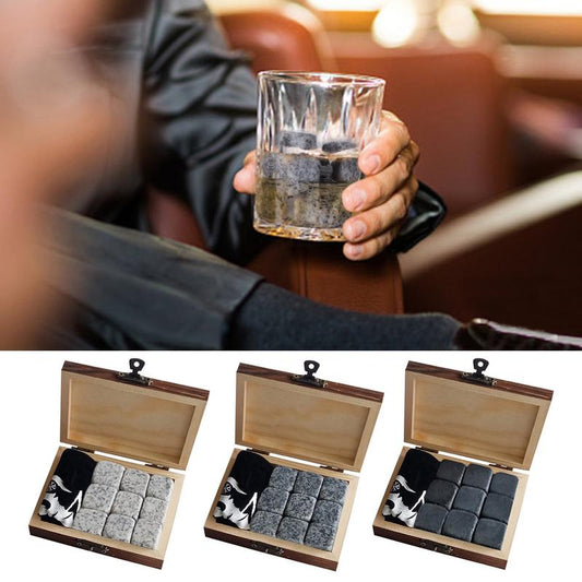 Classy Whiskey Stones Set 9 Pieces