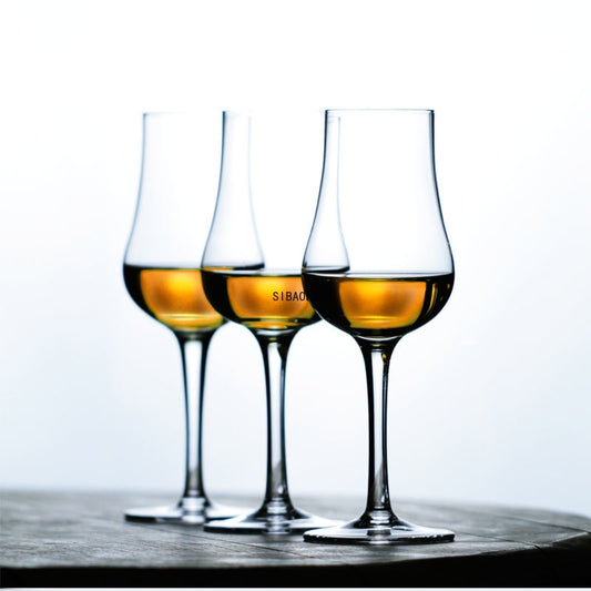 Stylish Chamvin Glass Classic Copita Whiskey Tasting Glass, Set of 1, 2, or 6