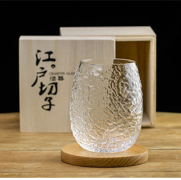 Chamvin Glass Japanese Cocoon Style Whiskey Glass