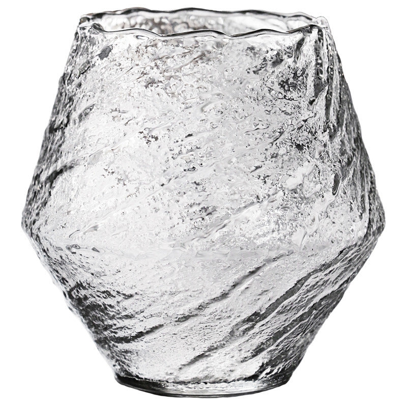 Japanese Handmade Hammered Glass Whiskey Glass
