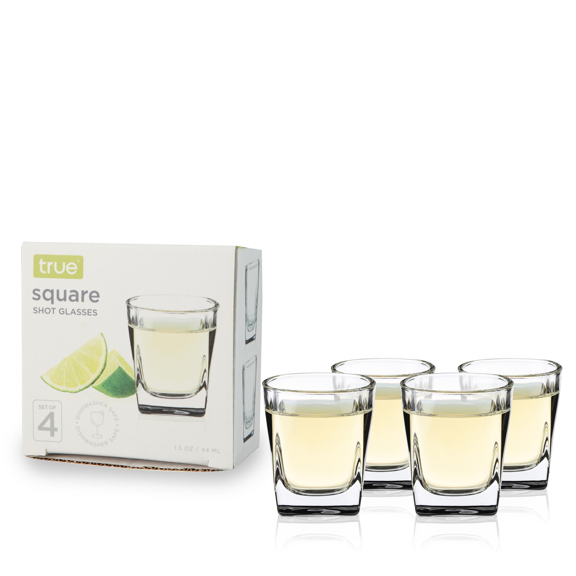 Square Shot Glasses Set of 4 by True-0